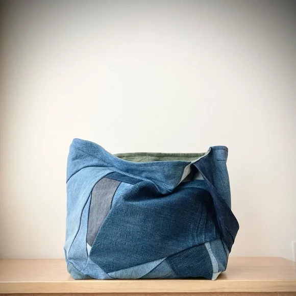 joodito origami japanese dumpling bag sling oversized slouchy hobo crossbody eco - Picture 8 of 10